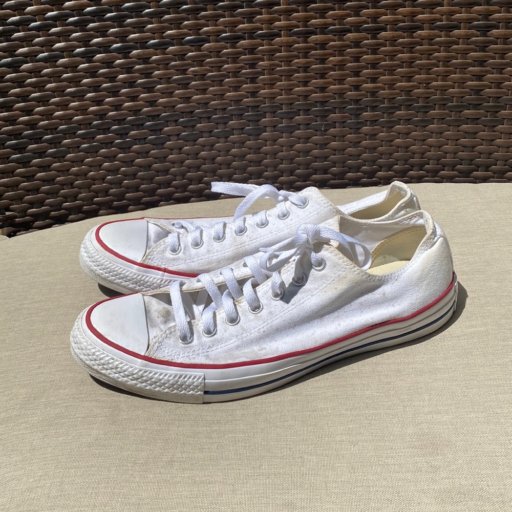 White Converse White Low Sz 11.5 Men’s